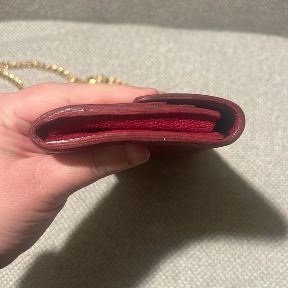 Authentic Louis Vuitton Empriente Sarah wallet raspberry color CA1183